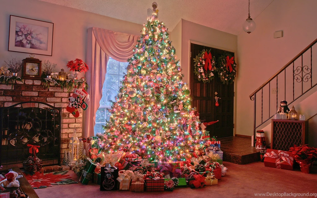 Wallpapers Christmas, Christmas Tree, Gifts, Ornamentation HD 4K