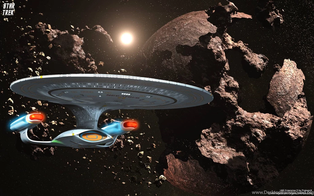 Star Trek USS Enterprise D NCC 1701 In Asteroid Field Free Star ...