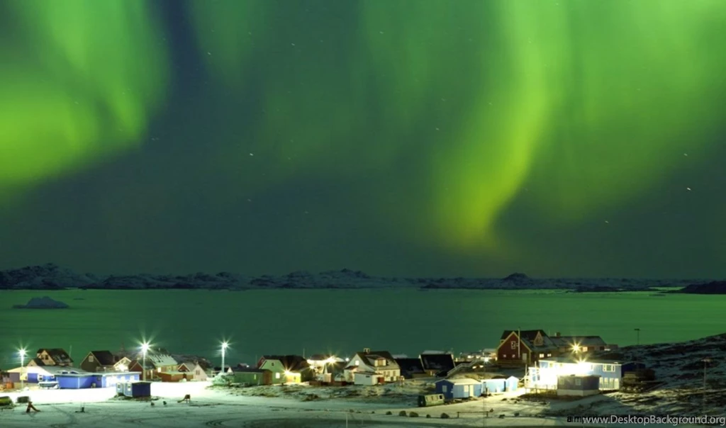 Green Aurora Of Greenland Wallpapers