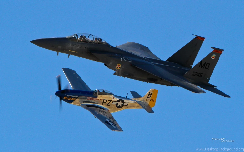 Aircraft F 15 Eagle P 51 Mustang Wallpapers