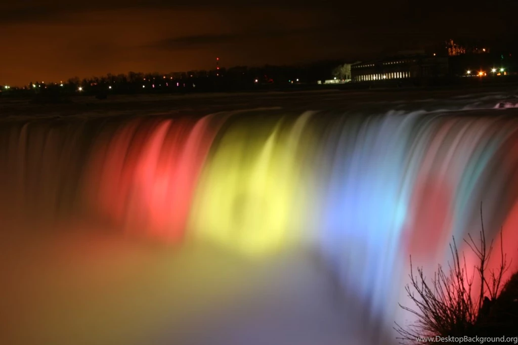 Niagara Falls Colorful Lighting Hd Wallpapers   Free Hd Wallpapers