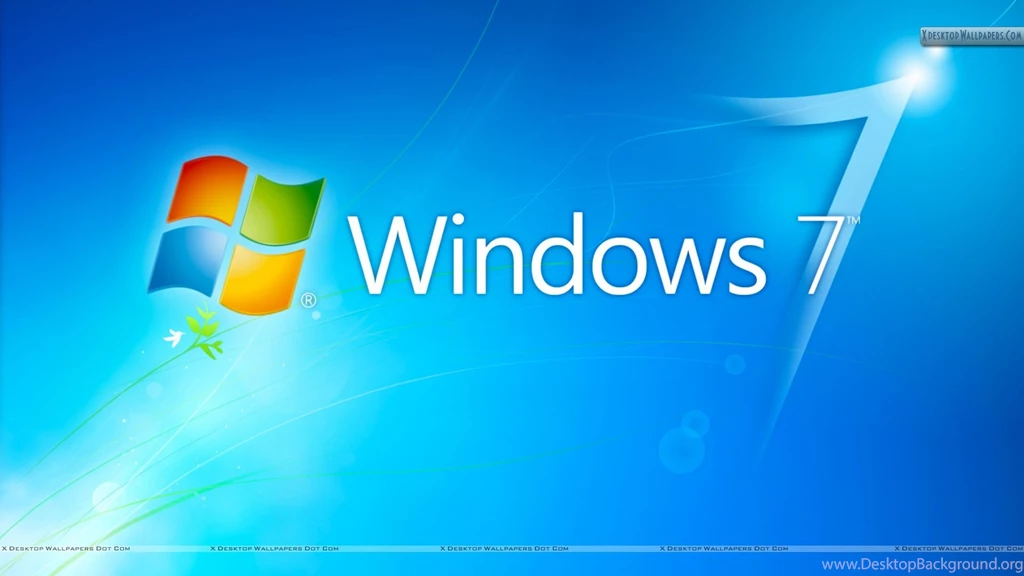 Windows 7 Hd Blue Backgrounds With Logo Wallpapers