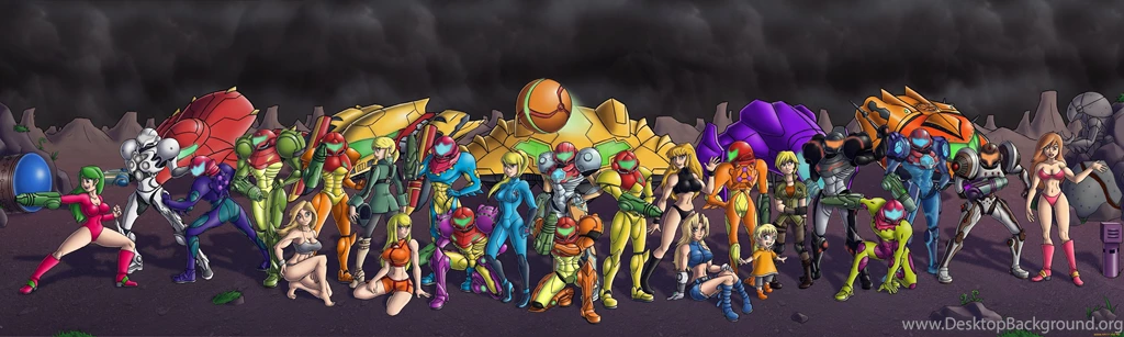Metroid Comics Samus Aran Zero Suit Chozo Wallpapers