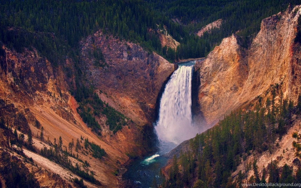 Waterfalls Free Wallpapers   YELLOWSTONE LOWER FALLS Wallpapers ...