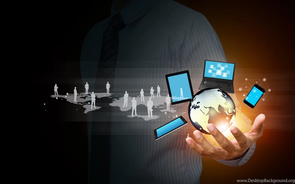 Information Technology Network Hand Business Desktop Wallpapers ...
