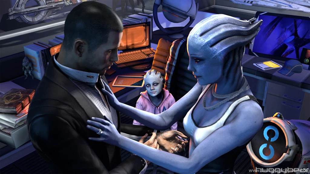 Mass Effect, Asari, Liara T'Soni, Huggybear, John Shepard ...