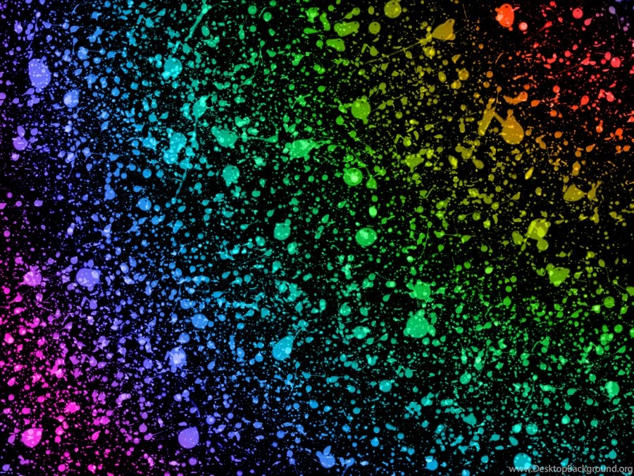 Rainbow Paint Splatter Wallpaper Images