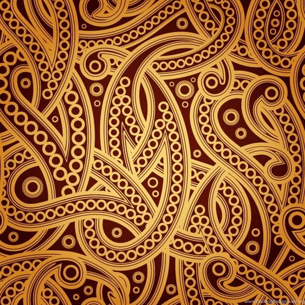 152 free vector vintage paisley pattern background.png 600×600 ...