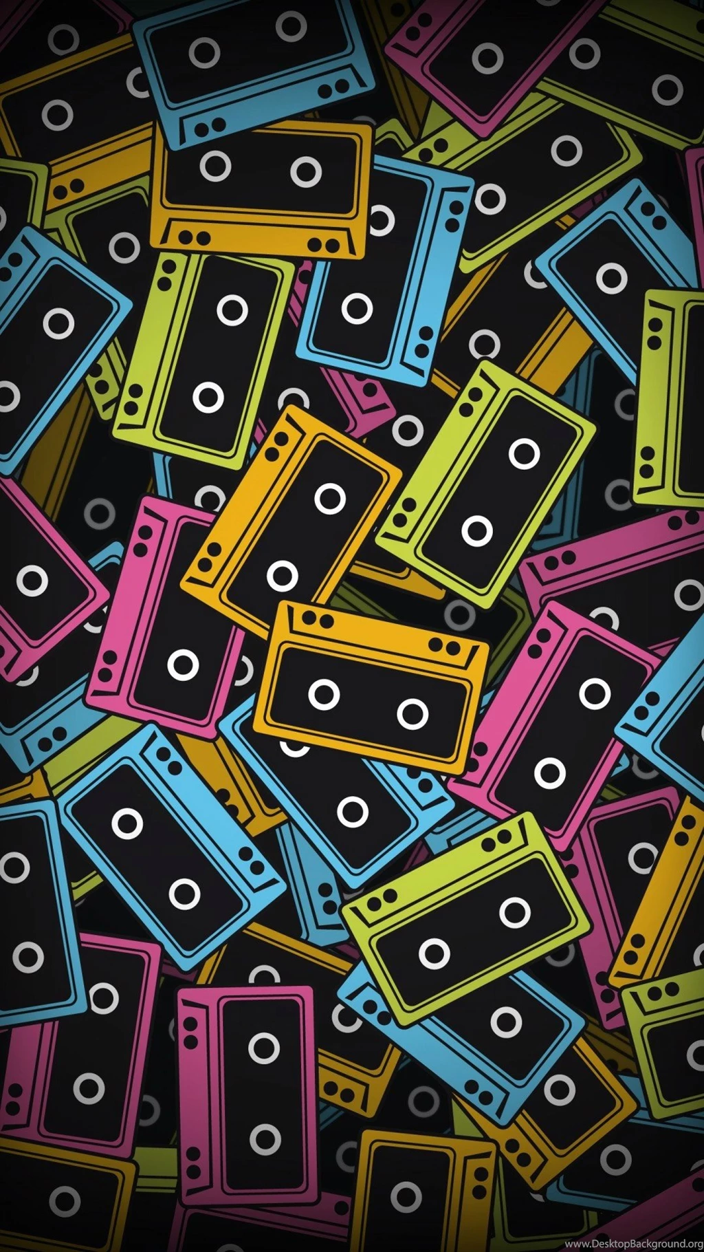 Audio Cassette Color Vector Android Wallpapers