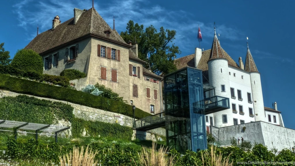Download Wallpapers 3840x2160 Geneva, Switzerland, Palace, Flag ...