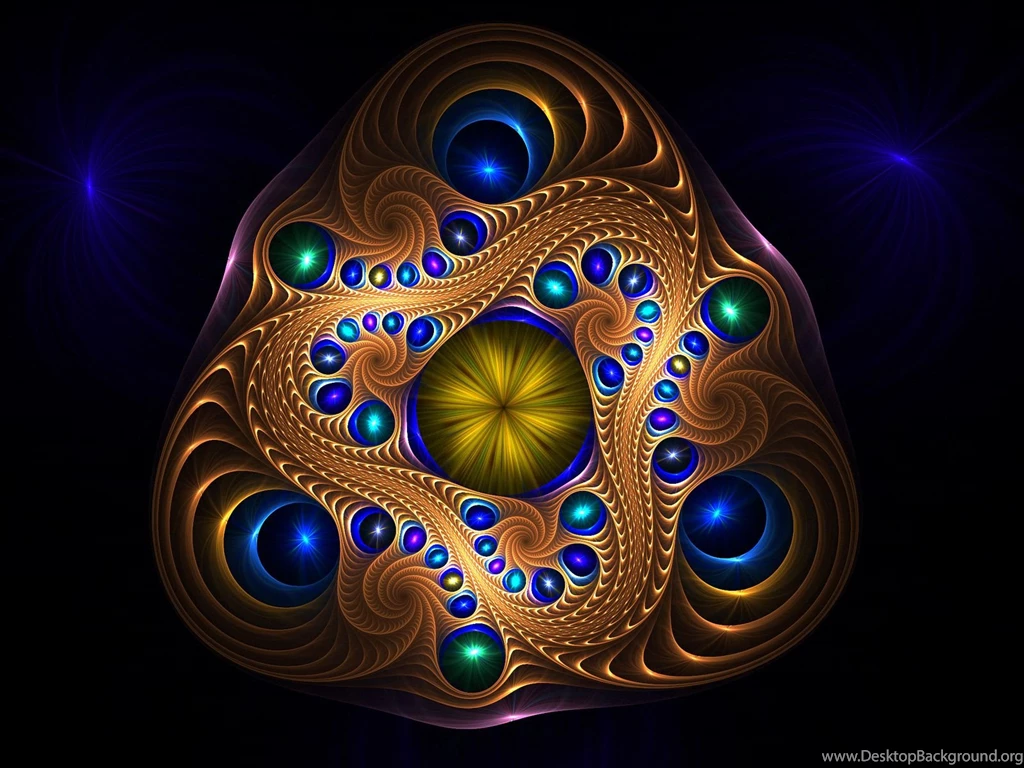 3D Abstract Peacock Feather Shades Wallpapers
