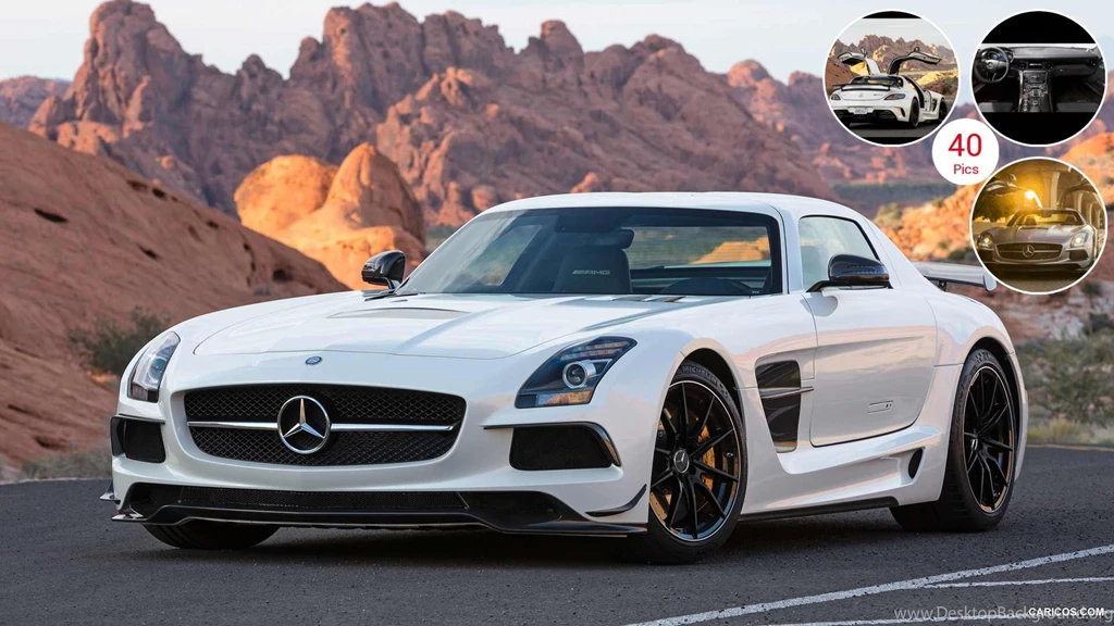 2014 Mercedes Benz SLS AMG Coupe Black Series White   Front