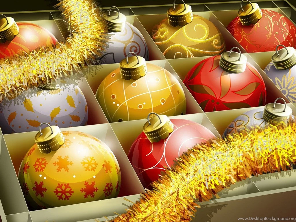Desktop Wallpapers   New Year Balls   Holiday