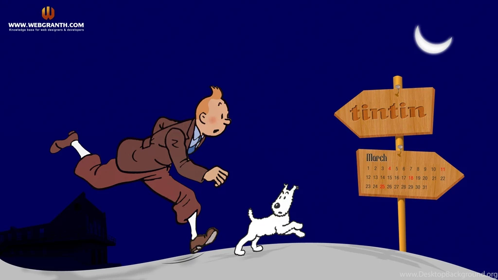 Tintin Cartoon March Wallpapers Calender 2012: View HD Image Of ...