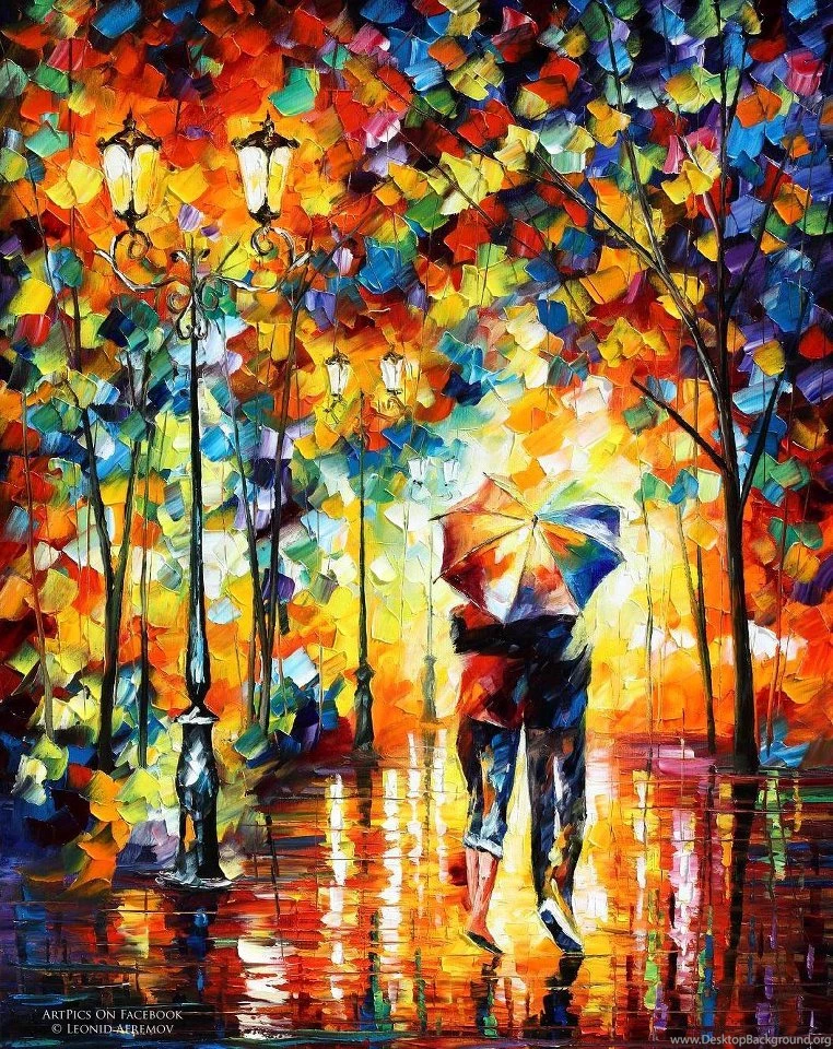 Love Under The Umbrella – ArtPics © Leonid Afremov
