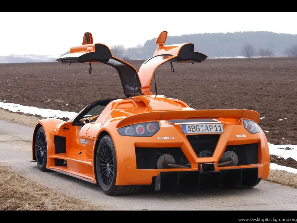 2006 Gumpert Apollo Rear Angle Open Doors Orange 1024x768 ...
