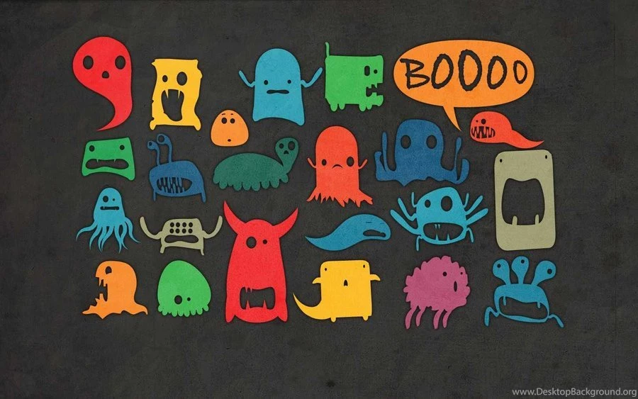 Cute Halloween Monsters Desktop