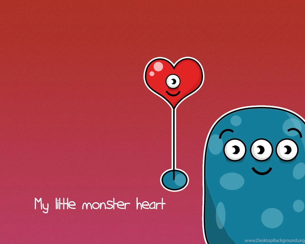My Little Monster Heart Hd Wallpaper Backgrounds