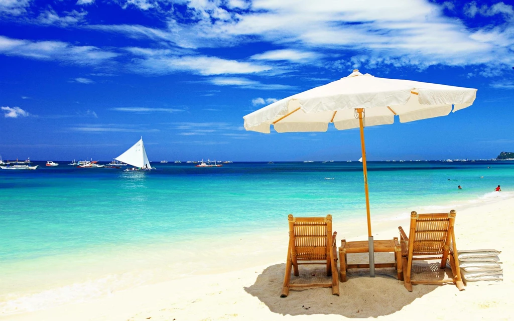 Tropical Beach HD Desktop Wallpapers : Widescreen : High Definition ...