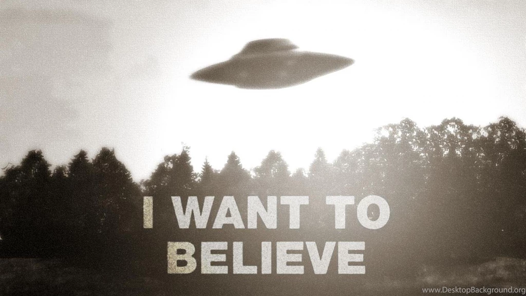 Ufo The X Files Want To Believe Text (