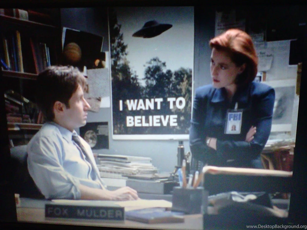 I Want To BeLIEve' X Files Poster ... Part Of Psychological Warfare?