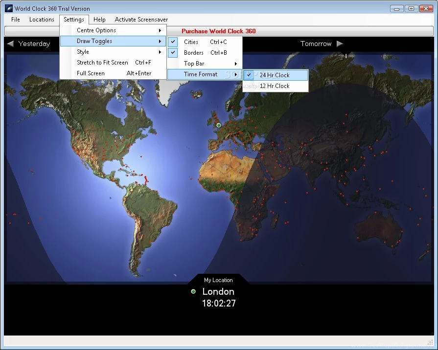 Nudysrdaase: World Clock 360 1 4 Free