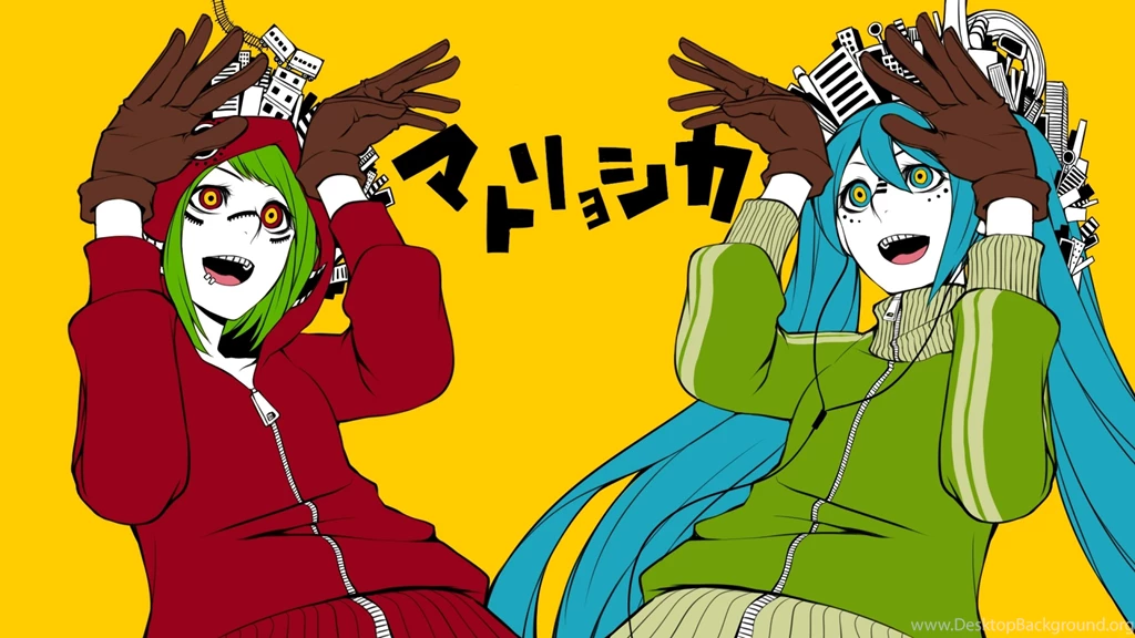 Wallpapers Gumi Vocaloid Hatsune Miku Megpoid Matryoshka X Art ...
