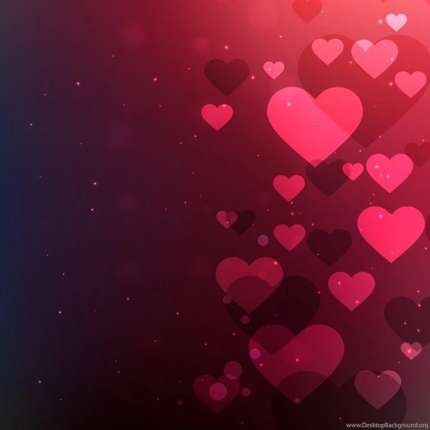 Abstract Valentines Backgrounds With Hearts Vector