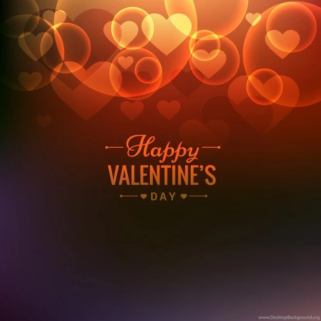 Valentines Backgrounds In Bokeh Style Vector