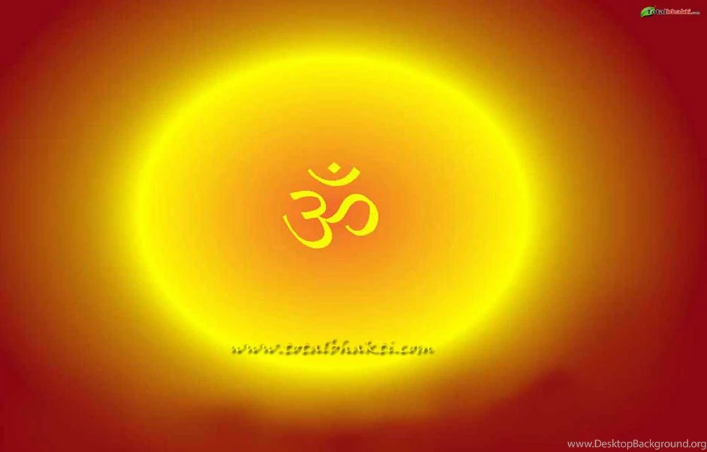 Om Wallpaper, Hindu Wallpaper, Om With Bright Ora, Brown And ...