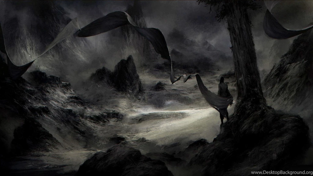Black Dark Fantasy Art Wallpapers