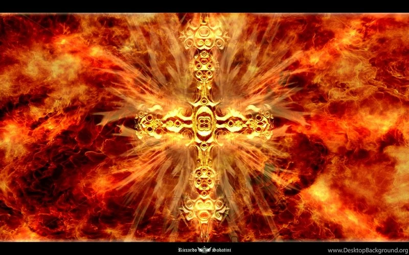 Cross Evil Design Cross In Hell – Abstract 3D And CG HD Desktop ...