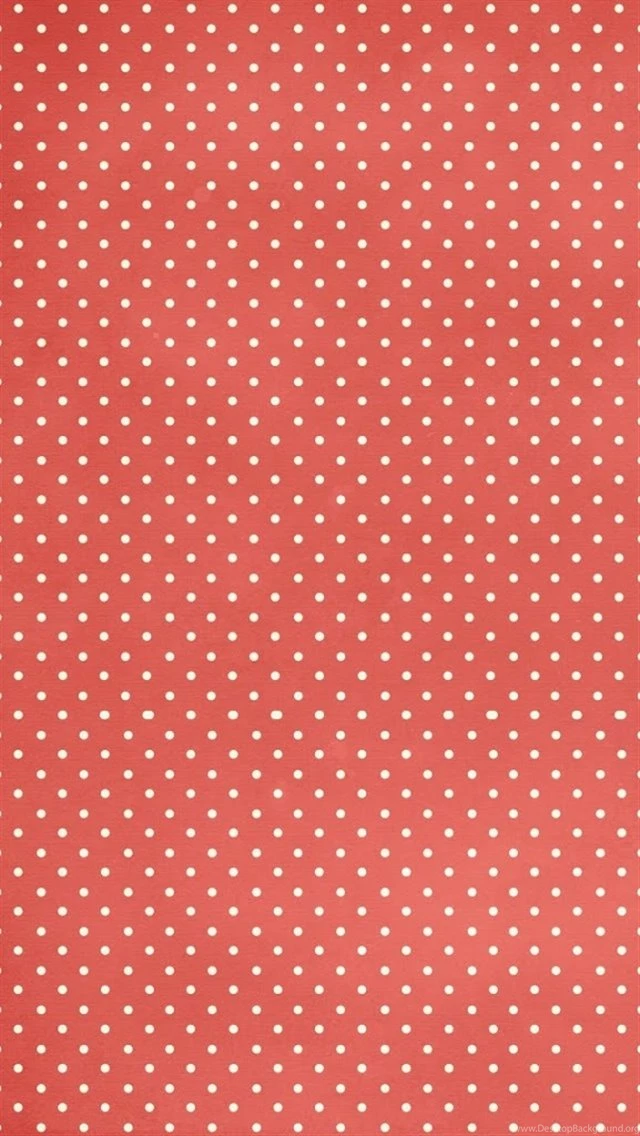 White Dots On A Red Backgrounds iPhone 5 Wallpapers