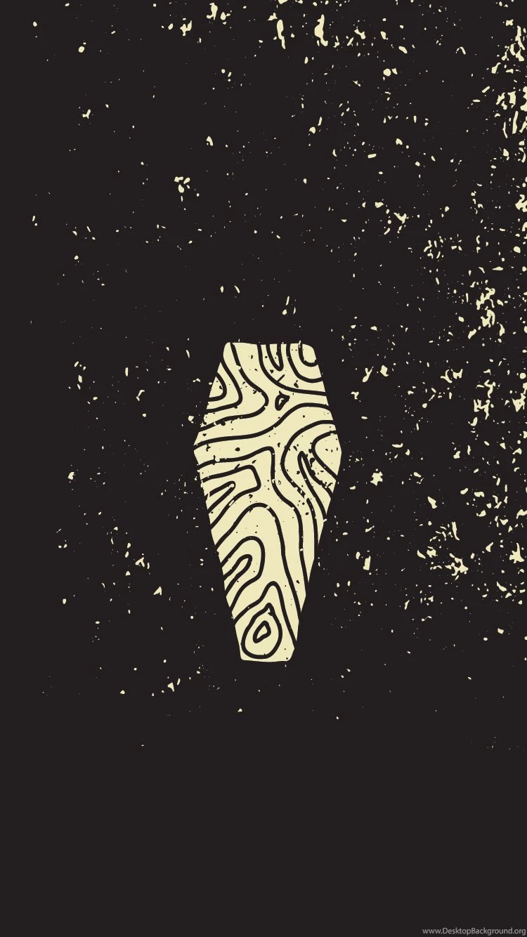 Halloween Coffin Flat Minimal Simple Illustration iPhone 6 ...