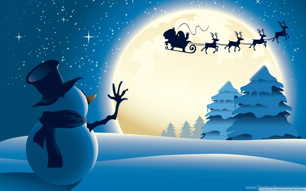 Santa Claus Cartoon Kids Wallpapers Free
