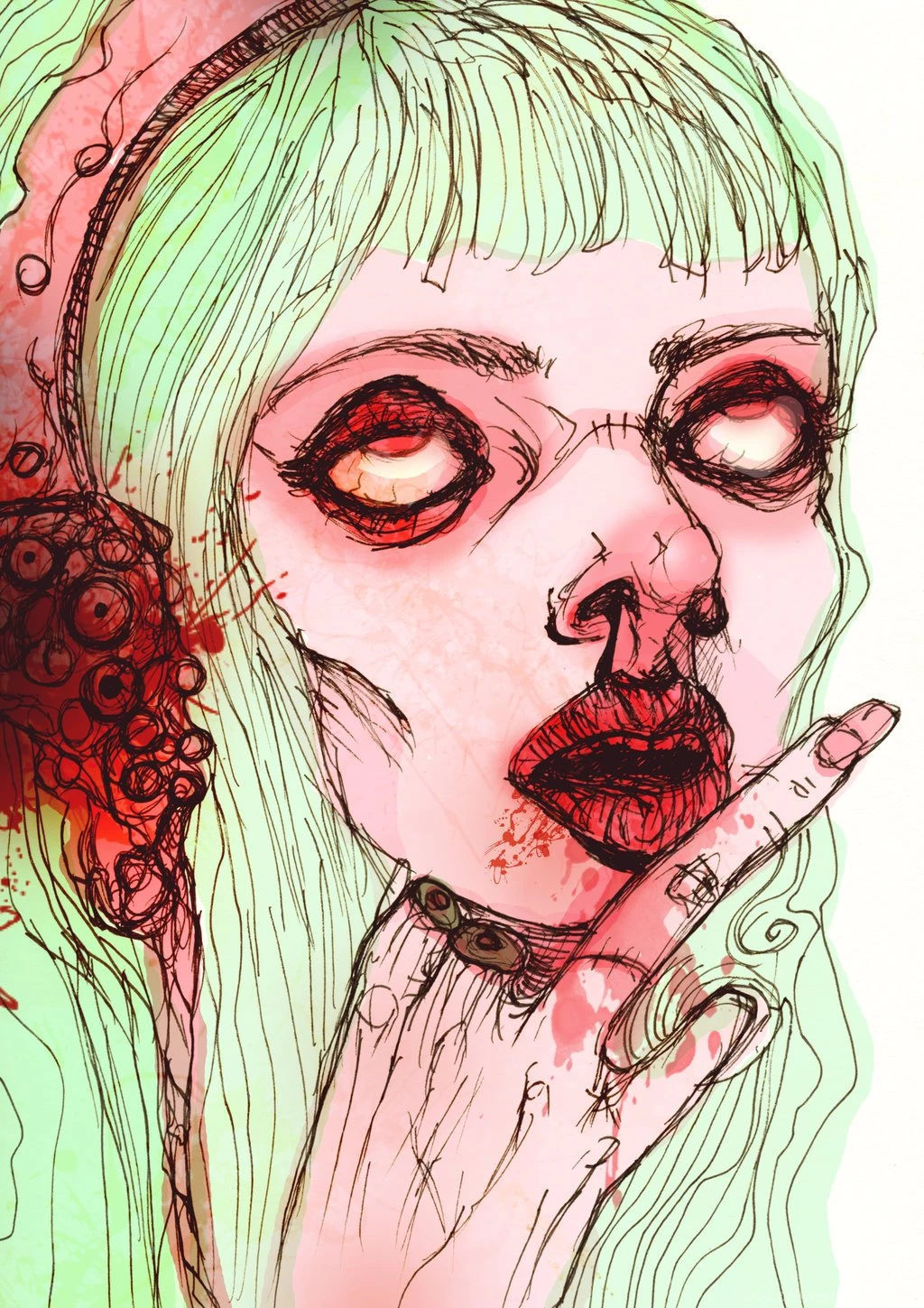 Pinkie Cute Zombie Girl By MortisQueen On DeviantArt