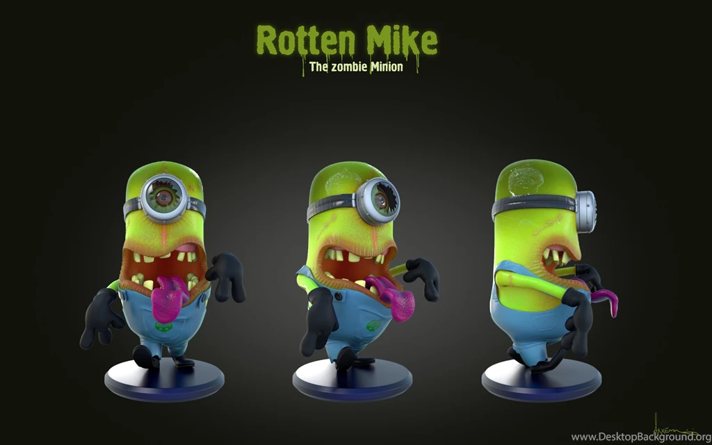 Funny Zombie Minions Wallpapers