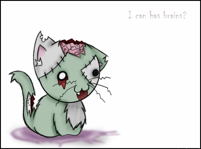 Zombie Kitty Is A Zombie By Echidna kid On DeviantArt