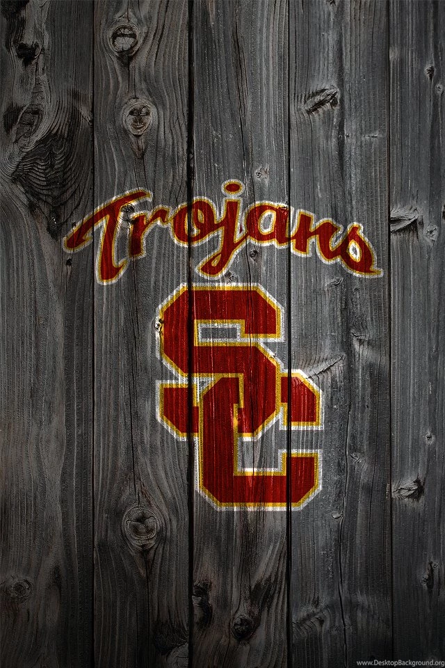 USC Trojans Wood iPhone 4 Backgrounds
