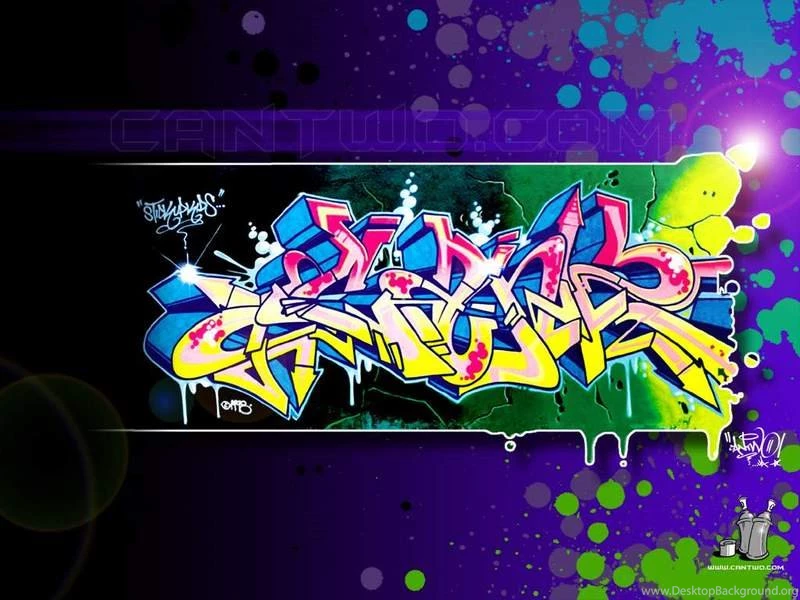Graffiti Models: Colourful MySpace Graffiti Backgrounds Layout