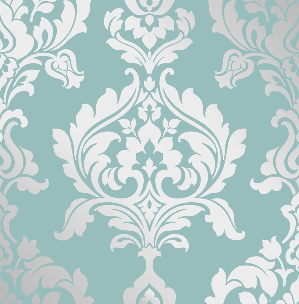 Foils Duck Egg Damask