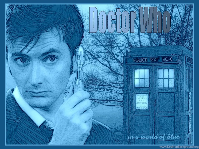 Doctor Who In A World Of Blue David Tennant Wallpapers (37244840 ...