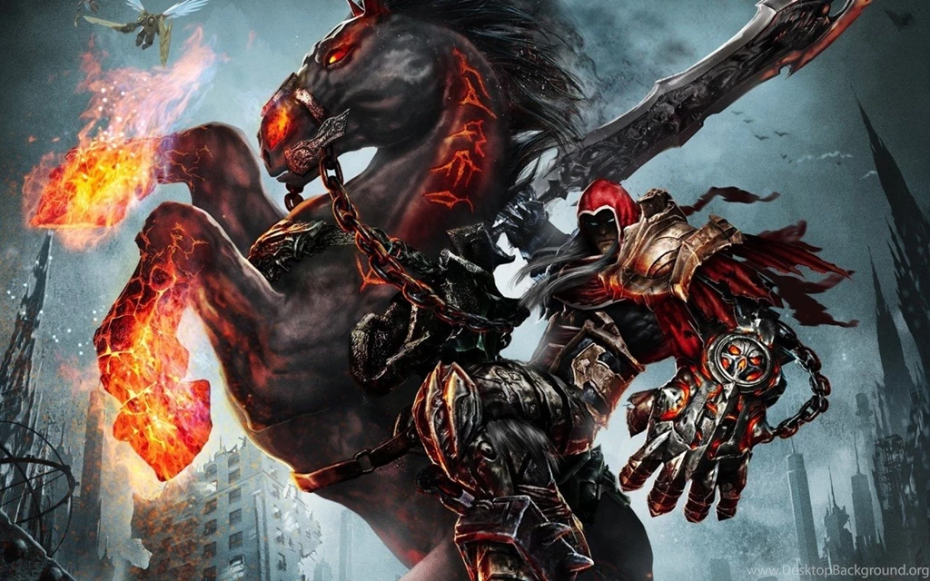 Wallpapers Medieval Fantasy Wrath Of War Horse Sword Fire Games ...