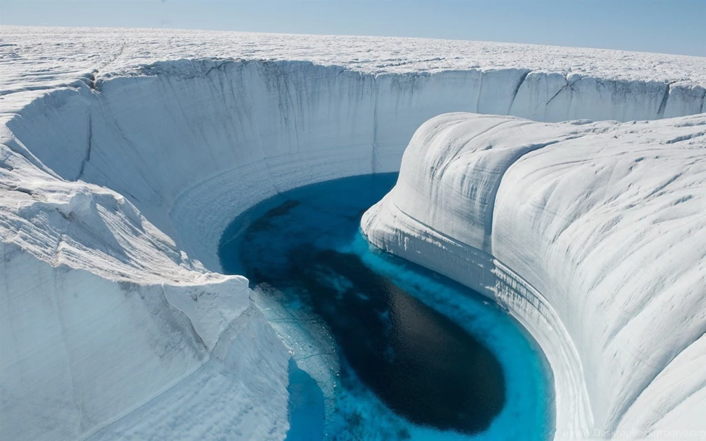 Ice Canyon Greenland Beautiful Natural Landscape Wallpapers ...