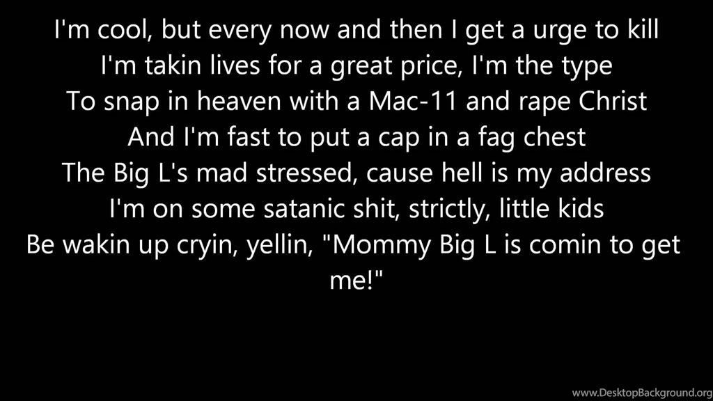Big L Danger Zone Lyrics YouTube