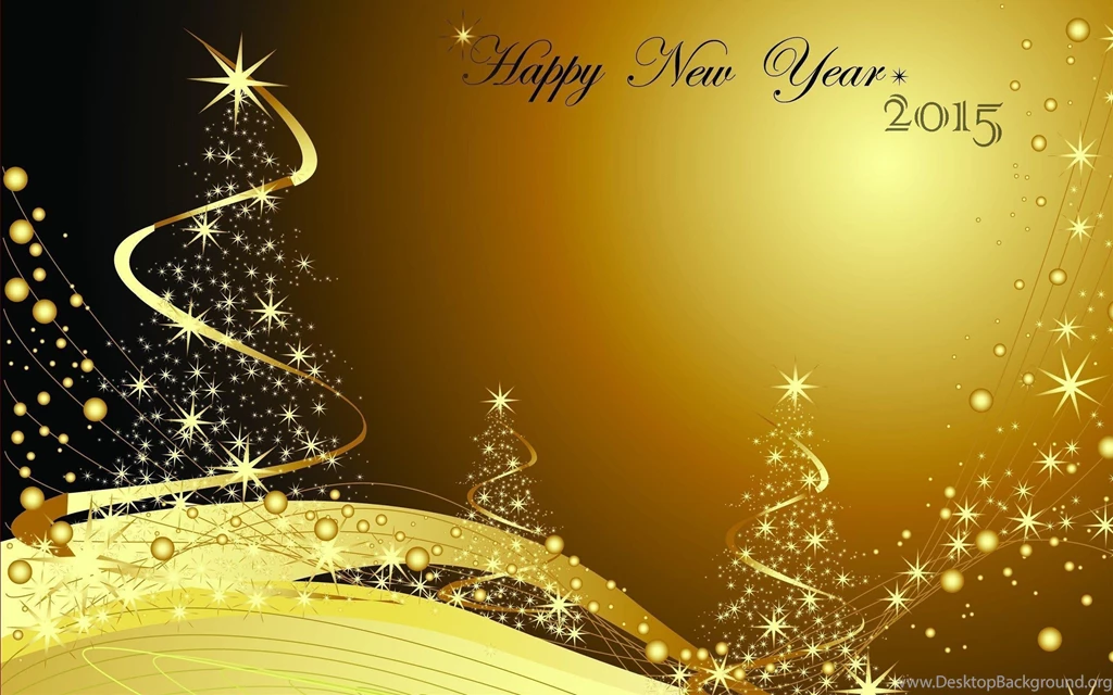 Happy New Year Golden Backgrounds 2015 HD Desktop Wallpapers ...