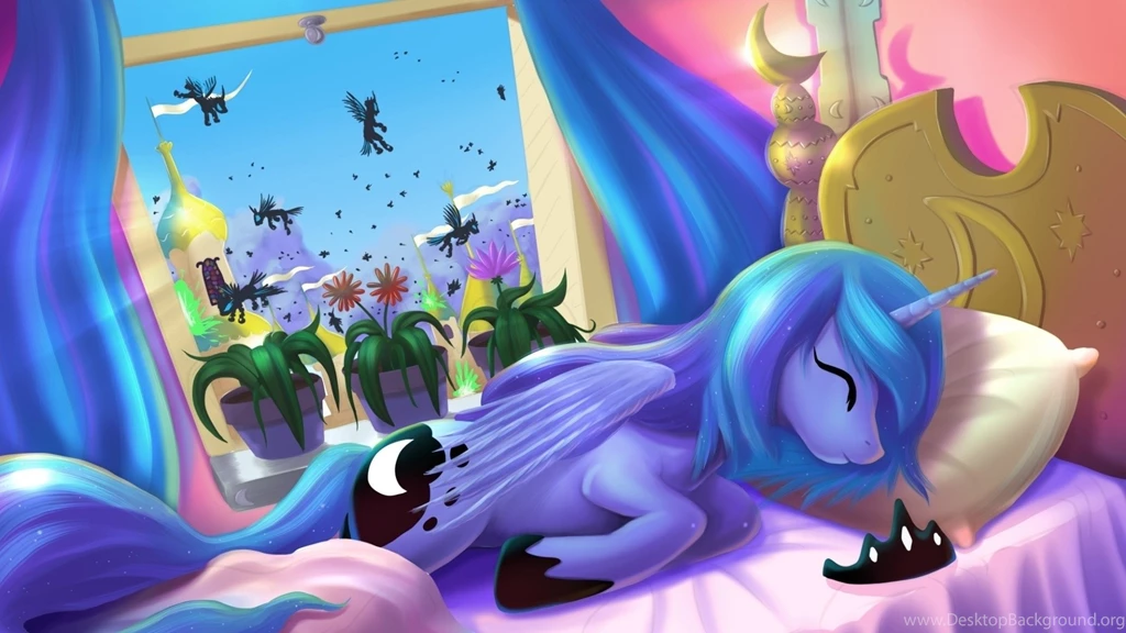 Sleeping Ponies Princess Luna Changeling My Little Pony Friendship ...