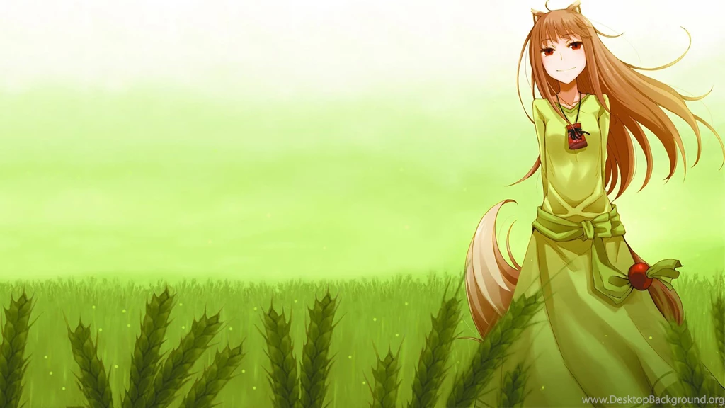 Holo Wearing Green   Spice And Wolf Wallpapers