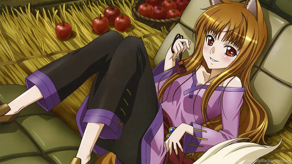Apples, Wheat, And Holo Spice And Wolf Wallpapers