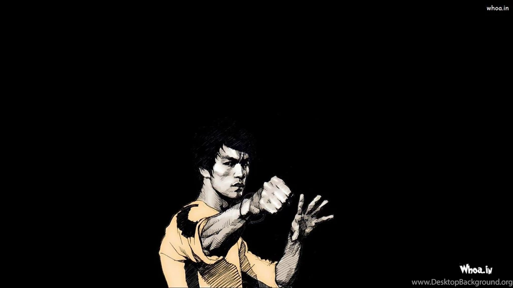 Bruce Lee Karate With Balck Backgrounds HD Wallpapers